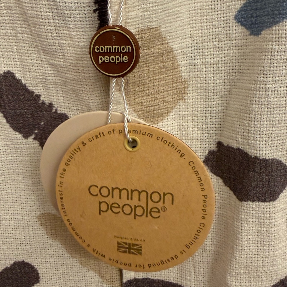 Common People Brushstroke Shirt Men’s M Multicolor Camp Collar Resort NWT Resort - Picture 12 of 16